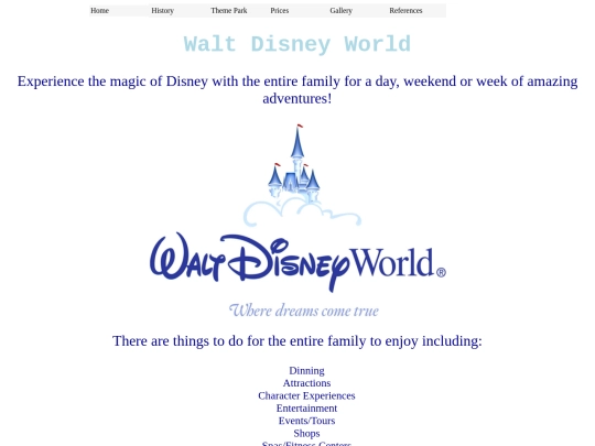 Final Website screenshot