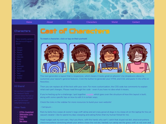 characters screenshot