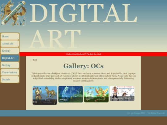 art-galleries/oc-gallery screenshot