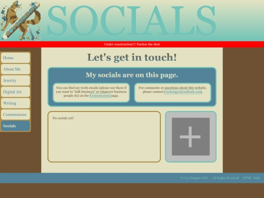 socials screenshot