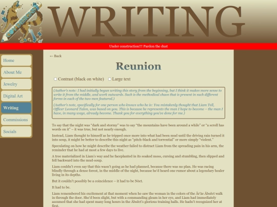 writings/reunion screenshot