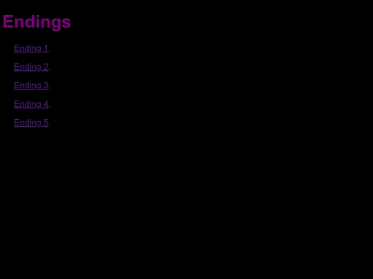 Endings screenshot