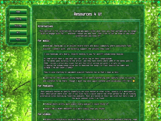 resources screenshot