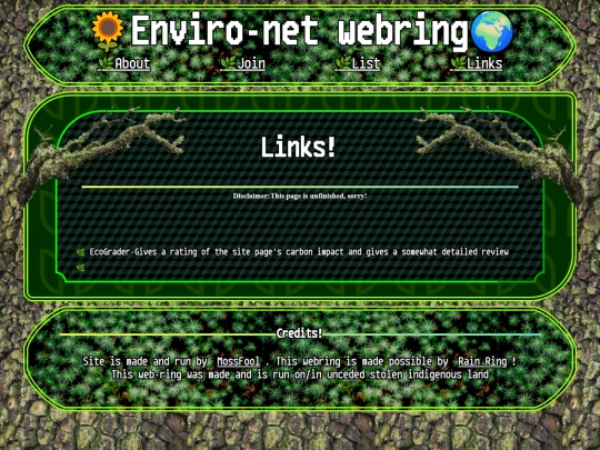 webring/links screenshot