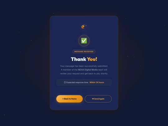 thank-you screenshot