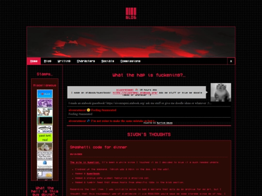 blog screenshot