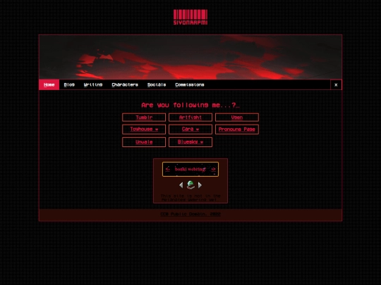 socials screenshot