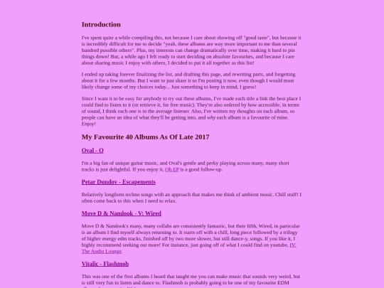 albums2017 screenshot