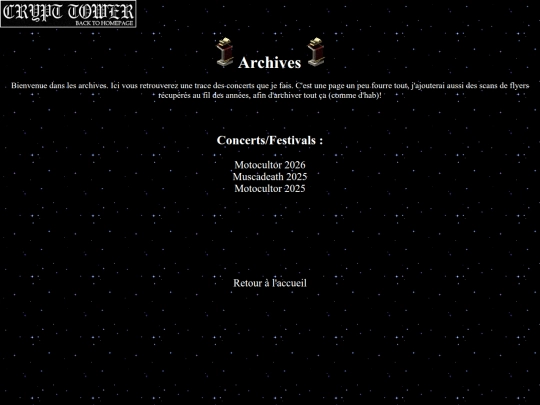 archives screenshot