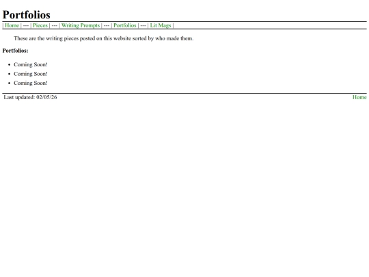 porfolios screenshot