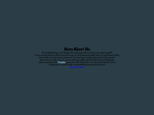 about-me screenshot