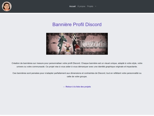 Bannière Profil screenshot