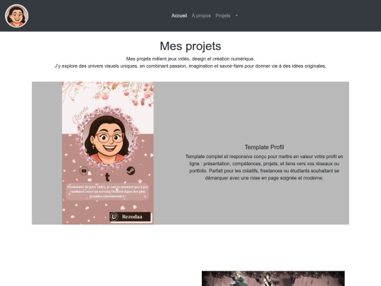 Projets screenshot