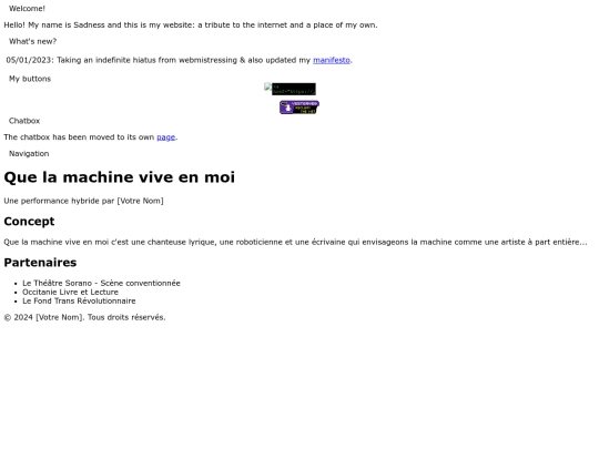 que_la_machine_vive_en_moi screenshot