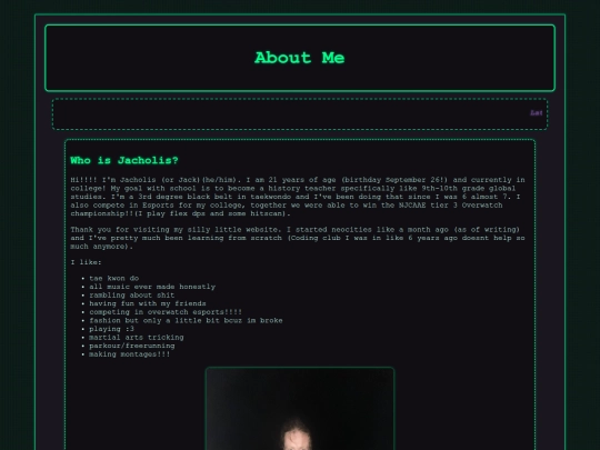 aboutme screenshot