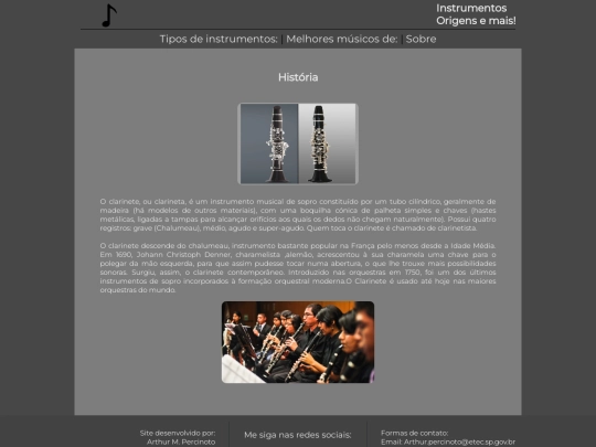 clarinete screenshot