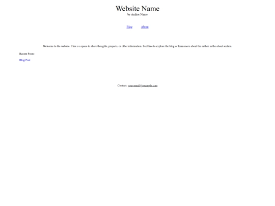 website template screenshot