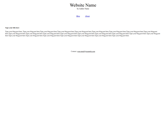 website template/post1 screenshot