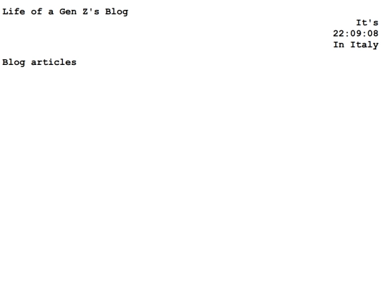 LifeOfAGenZ/blog screenshot