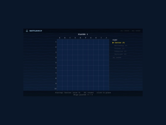 games/battleship screenshot