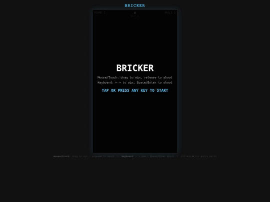 games/bricker screenshot