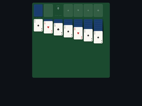 games/solitaire screenshot