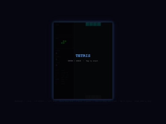 games/tetris screenshot