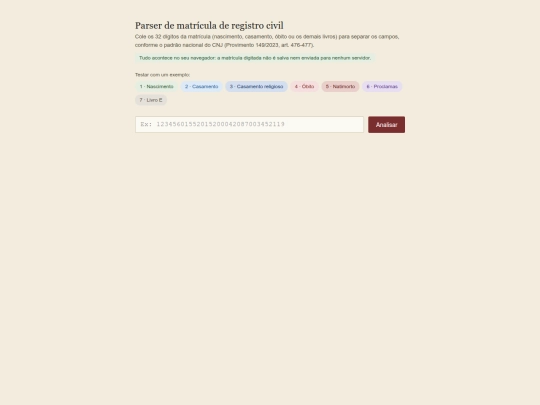 utils/parser-matricula screenshot