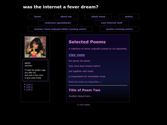 poetry screenshot