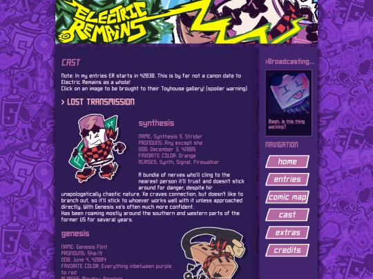 synth/cast screenshot