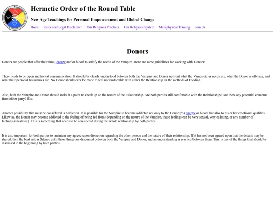 donors screenshot