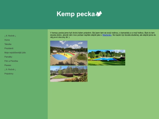 prazdniny/pecka screenshot