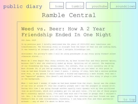 blog screenshot