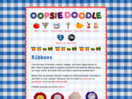 freestuff/ribbons screenshot