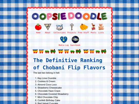 lists/chobani-flip-flavors screenshot