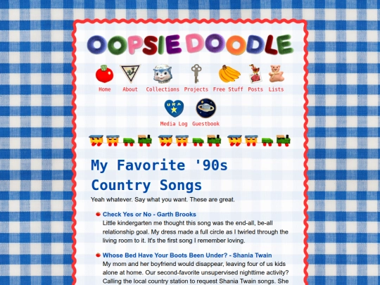 lists/favorite-90s-country-songs screenshot