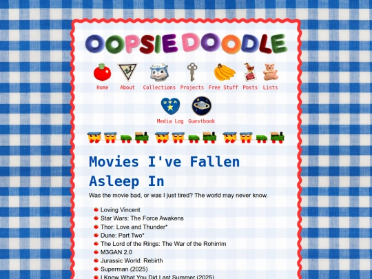lists/movies-fell-asleep screenshot