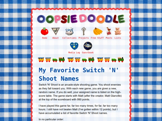 lists/switch-n-shoot-names screenshot