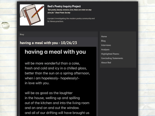 blog screenshot
