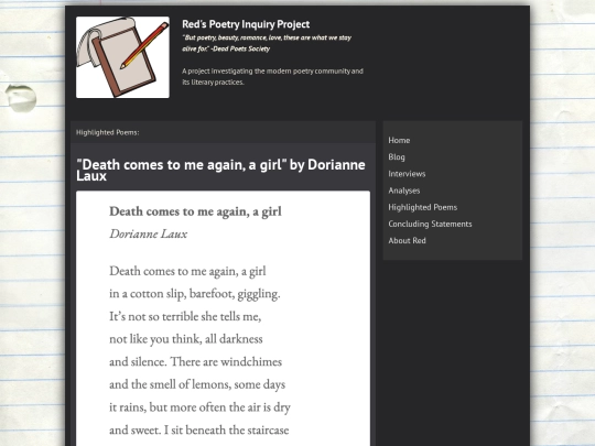 poem screenshot