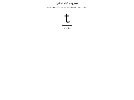 bytetable-game screenshot