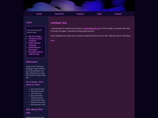 contact screenshot