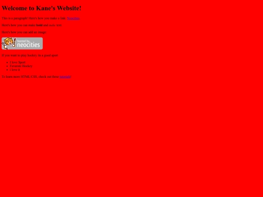 Kane screenshot