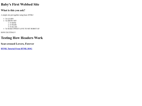 myfirstwebpage screenshot