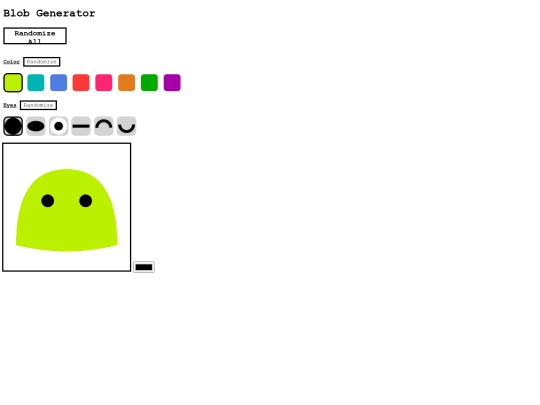 blob screenshot