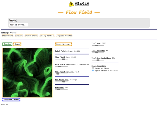 flow-field screenshot