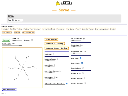 servo screenshot