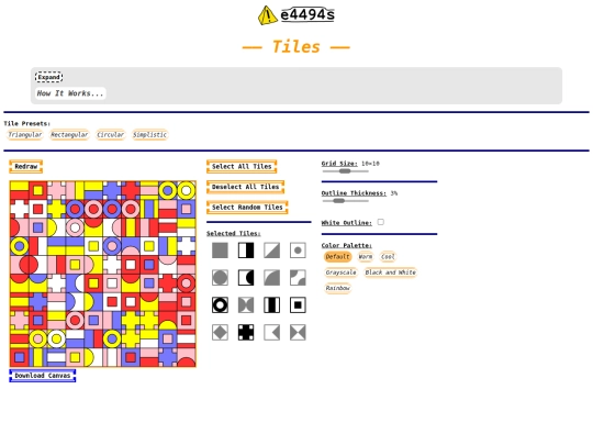 tiles screenshot