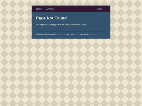 Neocities/blog/not_found screenshot