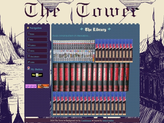 Neocities/the-library screenshot